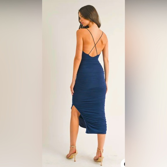 Klesis rushed dress with spaghetti straps - Picture 1 of 5